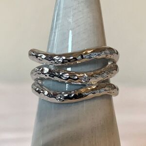 Sterling Silver Hammered Ring